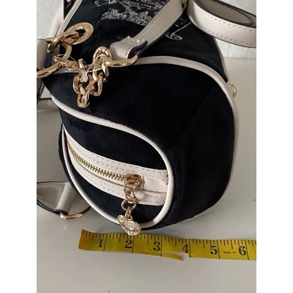 Juicy Couture Classic Scottie Dogs Satchel Crossbody Liquorice Crystal Card Case